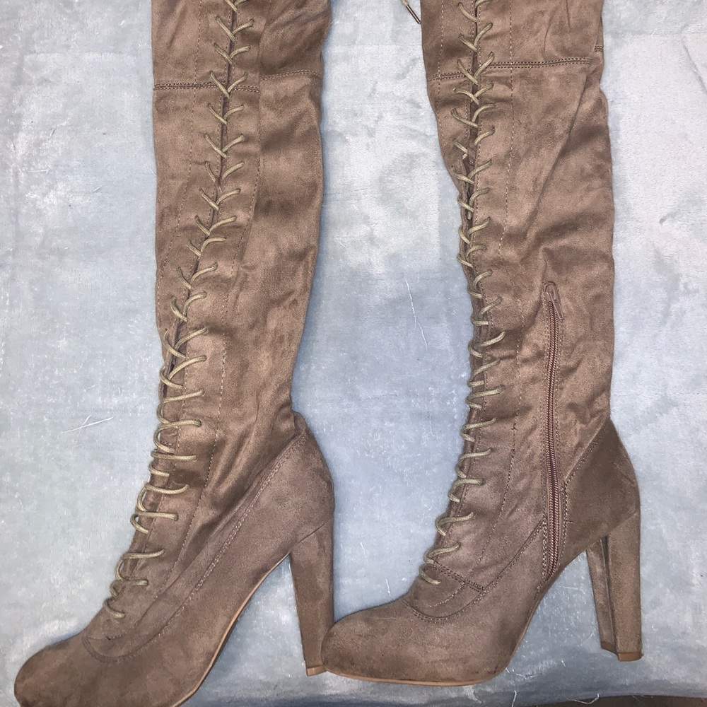 Heeled Knee-High Boots